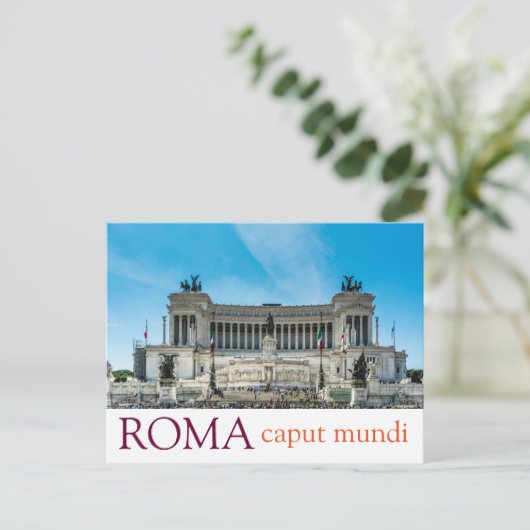 Schöne Postkarte aus Rom (Stehend Vorderseite)