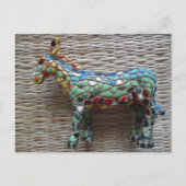 Schöne Postkarte "Esel" (Vorderseite)