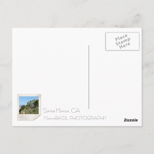Schöne Postkarte Santa Monica! (Rückseite)