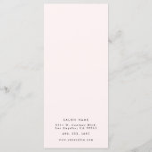 Schöne Preisliste Menükarte (Rückseite)