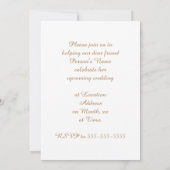 Schöne Princess Bridal Dusche Einladungen (Rückseite)