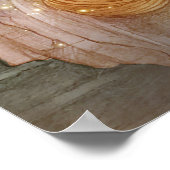 Schöne Prinzessin im Vintagen Stil am Schloss Poster (Ecke)