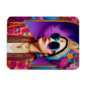 Schöne Prinzessin mit Sonnenbrille Magnet (Horizontal)