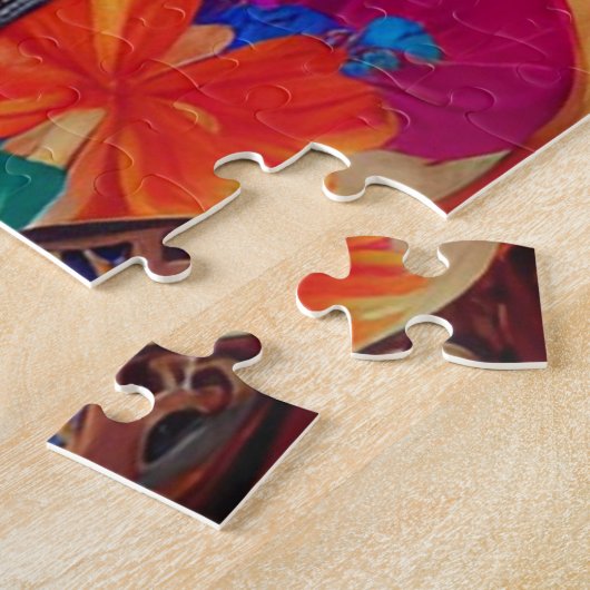 Schöne Prinzessin mit Sonnenbrille Puzzle (Seite)