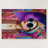 Schöne Prinzessin mit Sonnenbrille Puzzle (Horizontal)