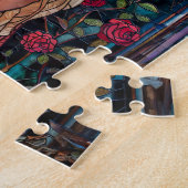 Schöne Prinzessin unter Rose Puzzle (Seite)