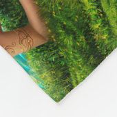 Schöne Prinzessinphantasiemeerjungfrau am Fleecedecke (Ecke)