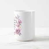 Schöne Psalm 91 Floral Kaffeetasse (Mittel)