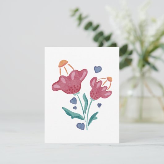 Schöne psychedelische Blume (Stehend Vorderseite)