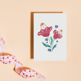 Schöne psychedelische Blume Feiertagspostkarte