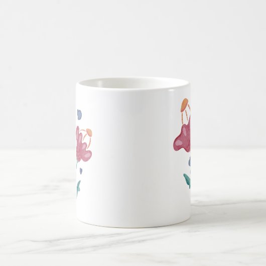 Schöne psychedelische Blume Kaffeetasse (Mittel)
