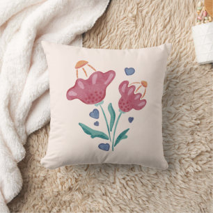 Schöne psychedelische Blume Kissen