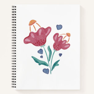Schöne psychedelische Blume Notizblock