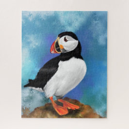 Schöne Puffin Bird Malerei Migned Puzzle