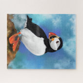 Schöne Puffin Bird Malerei Migned Puzzle (Horizontal)