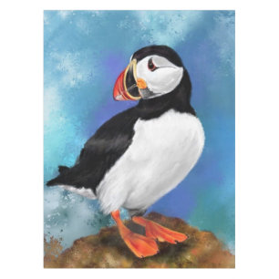 Schöne Puffin Bird Tableclout Tischdecke