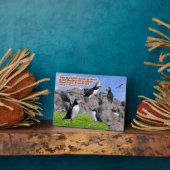 Schöne Puffin Scripture Plaque Proverbs 22:6 Fotoplatte (Seite)