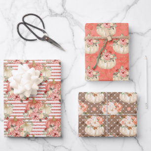 Schöne Pumpkin Baby Dusche Geburtstagsgeschenke Geschenkpapier Set