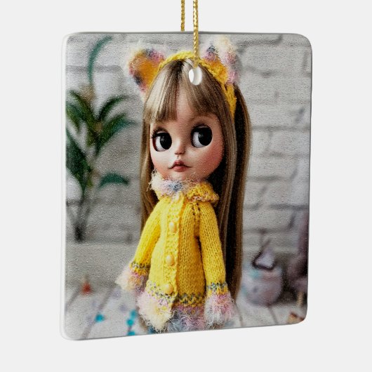 Schöne Puppe Blythe Big eyes fantasievollen Spaß Keramikornament (Rechts)