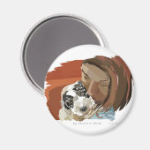 SCHÖNE PUPPEN MAGNET (Vorderseite/Rückseite)