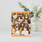 Schöne Puppen Postkarte (Stehend Vorderseite)