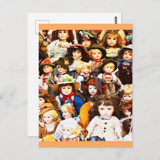 Schöne Puppen Postkarte (Vorne/Hinten)
