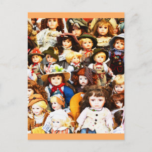 Schöne Puppen Postkarte