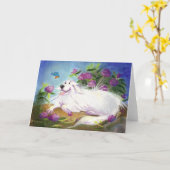 Schöne Pyrenäen/leere Gruß-Karte Karte (Gelbe Blume)