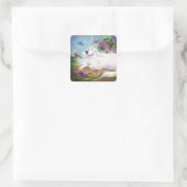 Schöne Pyrenäen / Square Sticker (Tasche)