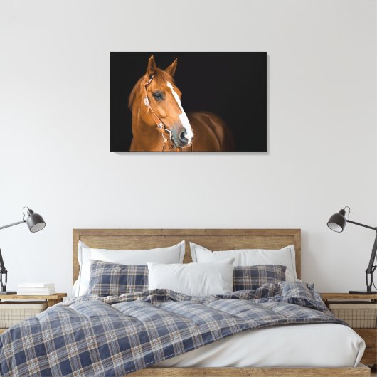 Schöne Quarter Foto Leinwand (Insitu (Schlafzimmer))