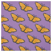 Schöne Queen Butterfets Muster Orange Lila Stoff (Muster)