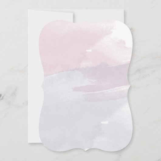 Schöne Quinceanera Bday Wasserfarben Einladung (Rückseite)