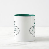 SCHÖNE RÄDER Niedlich grünes Fahrrad CUSTOM Tasse (Zentrum)