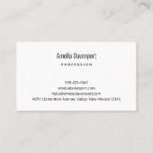 Schöne Rainbow Color Spritzer Abstraktes Design Visitenkarte (Rückseite)