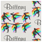SCHÖNE RAINBOW GYMNASTICS FABRIK STOFF (Nahaufnahme)