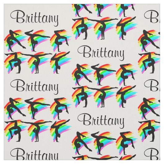 SCHÖNE RAINBOW GYMNASTICS FABRIK STOFF (Muster)