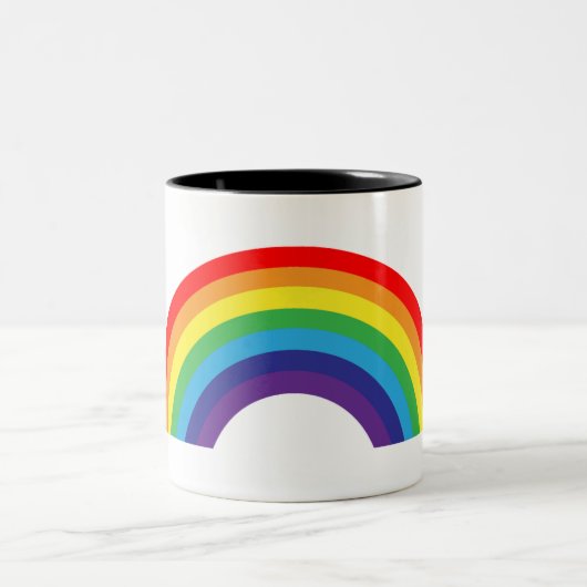 Schöne Rainbow-Tasse Zweifarbige Tasse (Mittel)