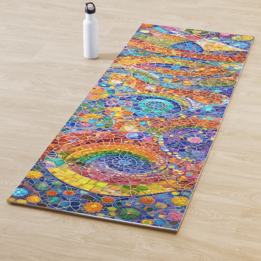 Schöne Rainbow Yoga Mat - Gaudi-ähnliche Mosaikkun Yogamatte (Beispiel)