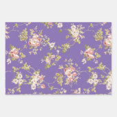 Schöne rankende Rosen Blumengarten  Geschenkpapier Set (Vorderseite)