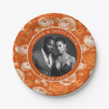 Schöne Ranunculus-Teller für Braut und Bräutigam C