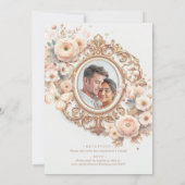 Schöne Ranunculus Wedding Einladung (Rückseite)