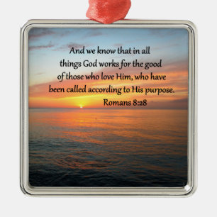 SCHÖNE RÄUME 8:28 SONNENRISE FOTO ORNAMENT AUS METALL