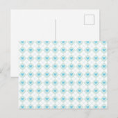 Schöne Raute Postkarte (Vorne/Hinten)