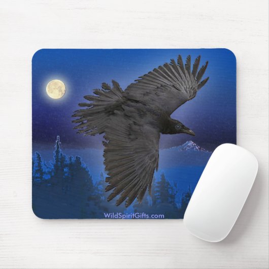 SCHÖNE RAVEN & Moon Mousepad (Mit Mouse)