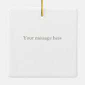 Schöne realistische Klaviertasten Personalisierte Keramikornament (Rückseite)