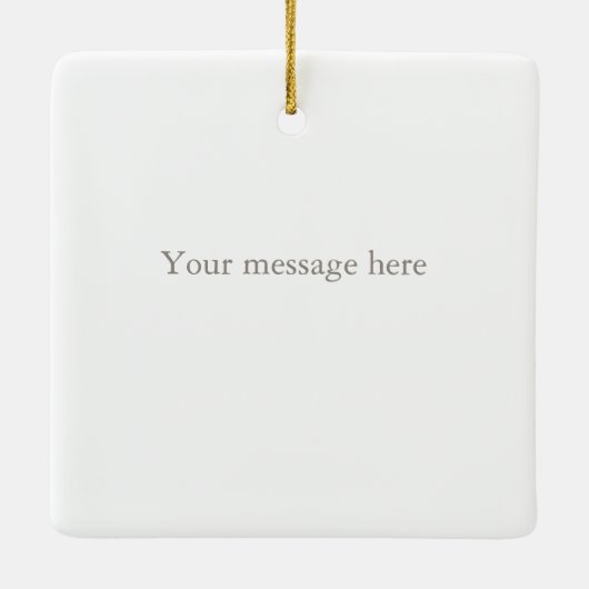 Schöne realistische Klaviertasten Personalisierte Keramikornament (Rückseite)