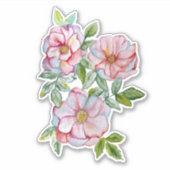 Schöne, realistische Rose. Aufkleber (Vorderseite)