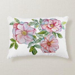 Schöne, realistische Rose. Dekokissen