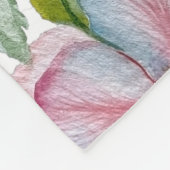 Schöne, realistische Rose. Fleecedecke (Ecke)
