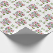 Schöne, realistische Rose. Geschenkpapier (Ecke)